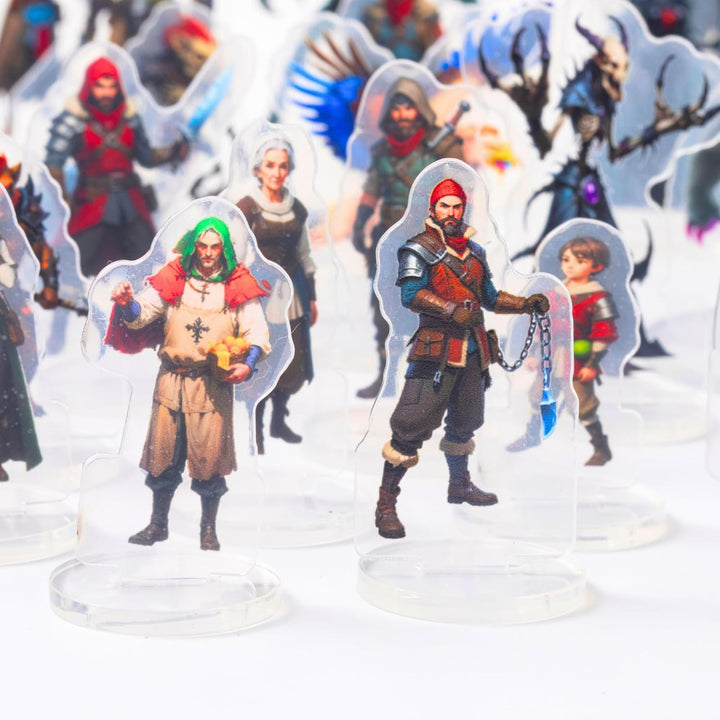 DND Miniatures Bulk Arctic Dungeons and Dragons Starter Set 2D Figures D&D 5E Terrain Minis Kit Path