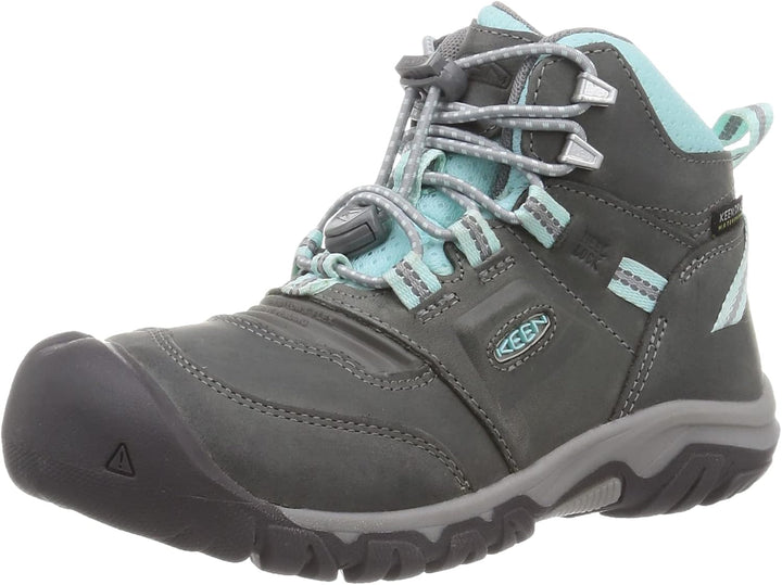 KEEN Unisex-Kinder Ridge Flex Mid wasserdichte Wanderstiefel 29 EU Grey Blue Tint, 29 EU Grey Blue T