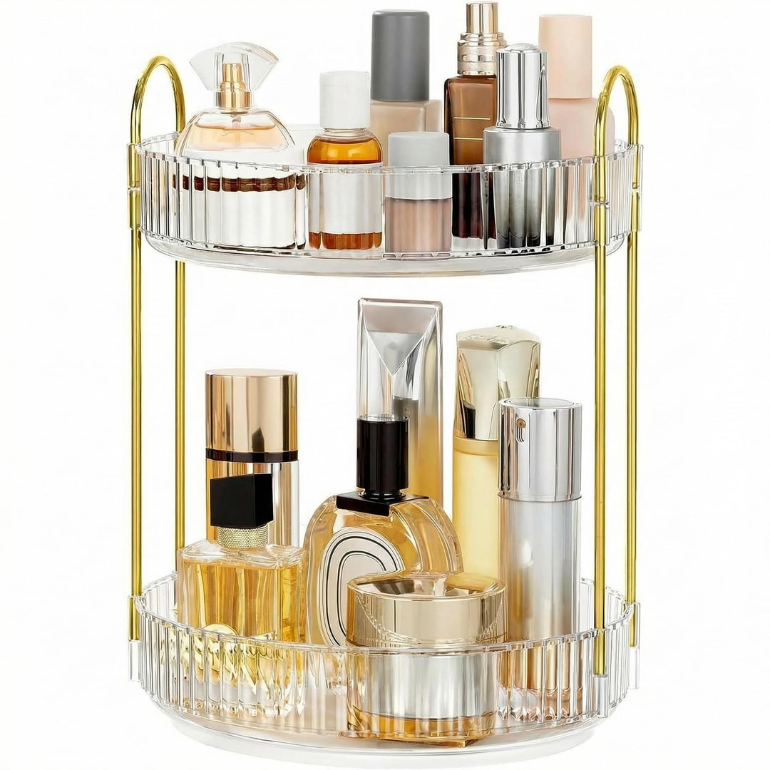 Make Up Organizer Drehbar,Schminktisch Organizer Rund,badezimmer organizer,Parfüm Regal,Beauty Organ