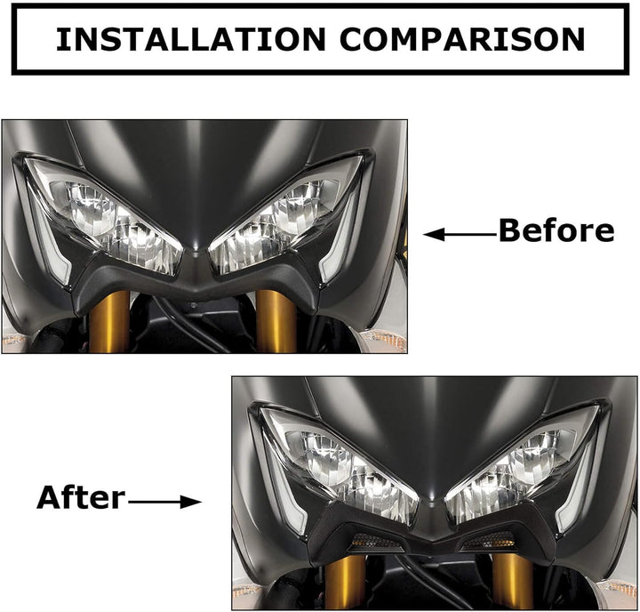 Lufteinlass Dekoration Fit für TMAX 530 2017-2021 und für Tmax 560 2020-2021 PSLER Motorrad Frontflo