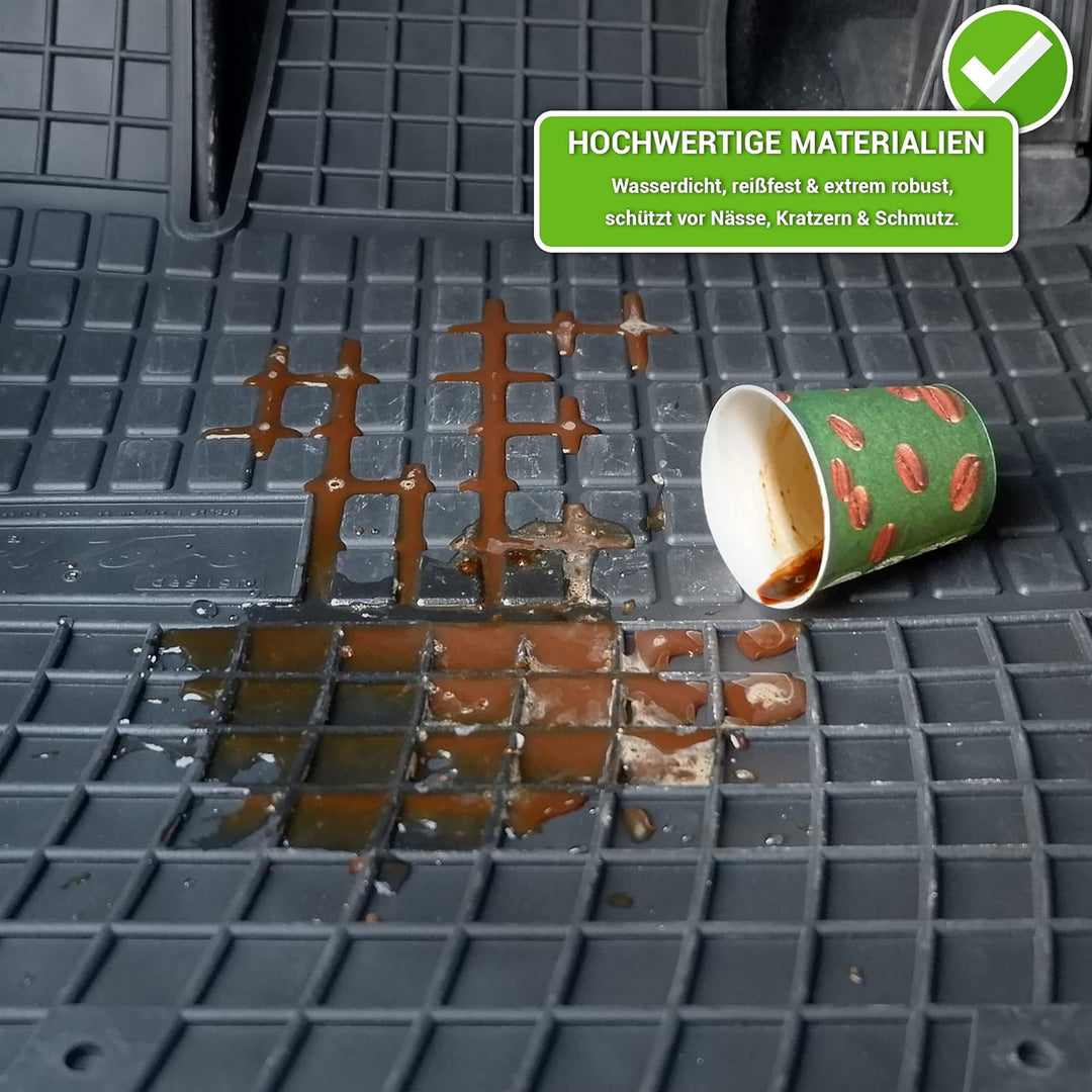 Gummimatten Auto Fussmatten Gummi Automatten Passgenau 4-teilig Set - passend für BMW Serie 2 F45 Ac