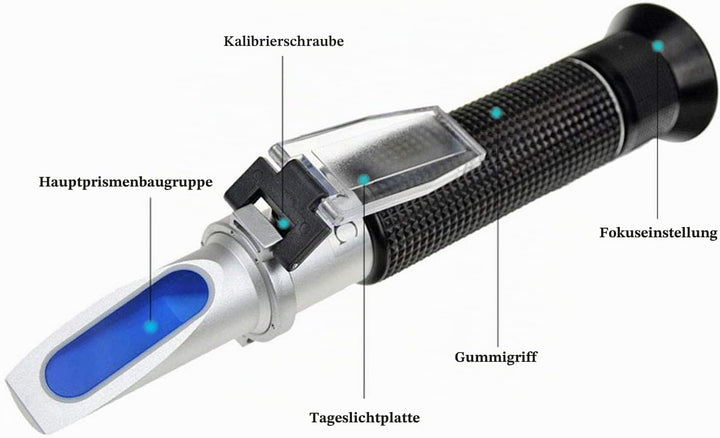 Agriculture Solutions Refraktometer für Meerwasser- und Meerwasser-Aquarien, 0-100 PPT mit automatis