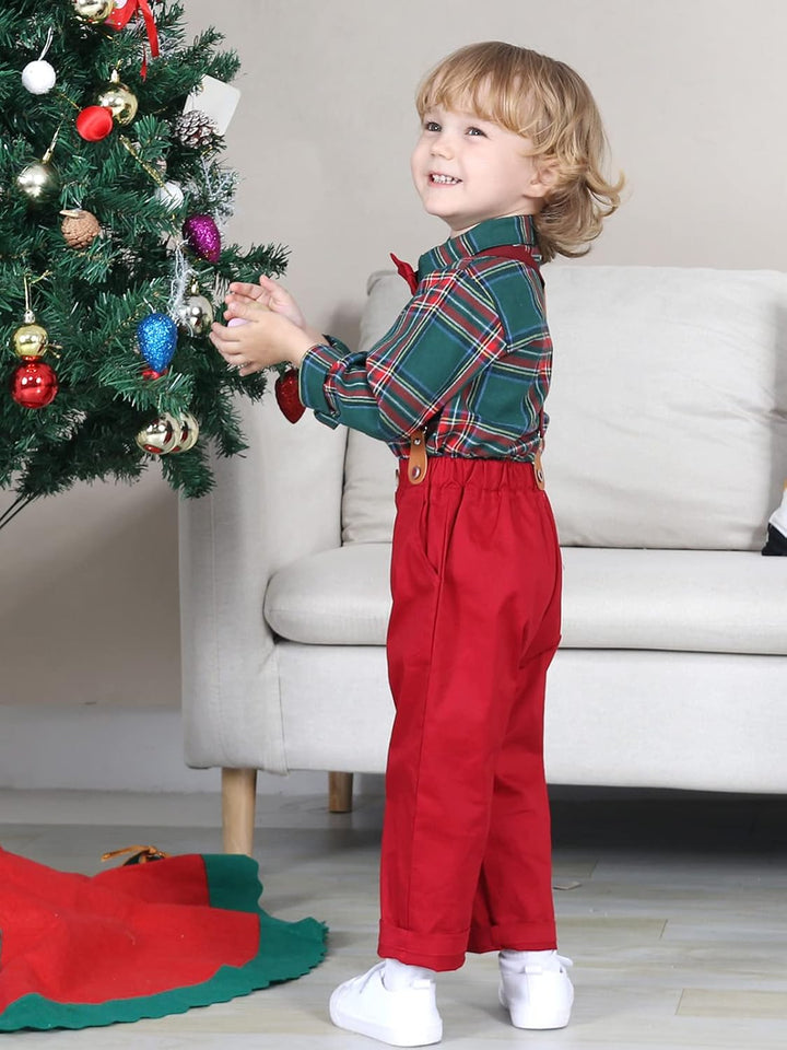 mintgreen Baby Anzug Junge, Formelles Outfit Taufanzug Gentleman Smoking Shirt & + Hose 3-6 Monate G