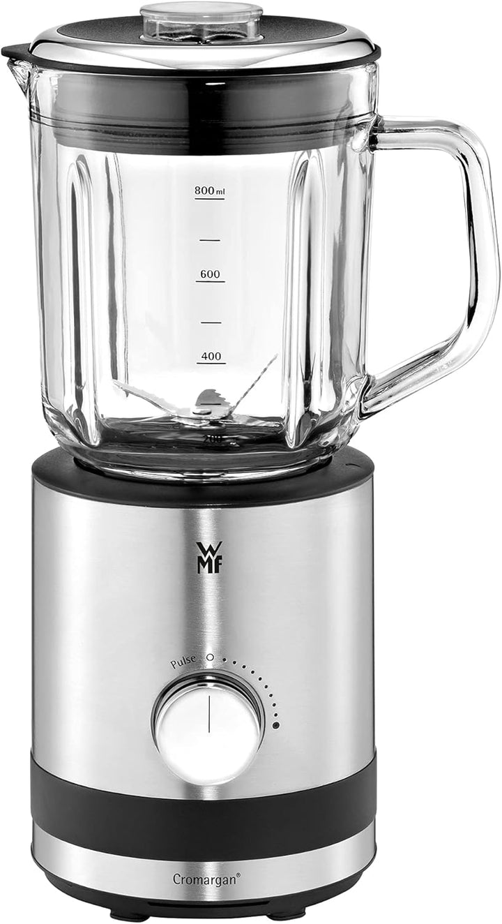 WMF Küchenminis Kompaktmixer, Standmixer, 4 Watt, Glasbehälter,8 l, Pulsstufe, cromargan matt & Kult