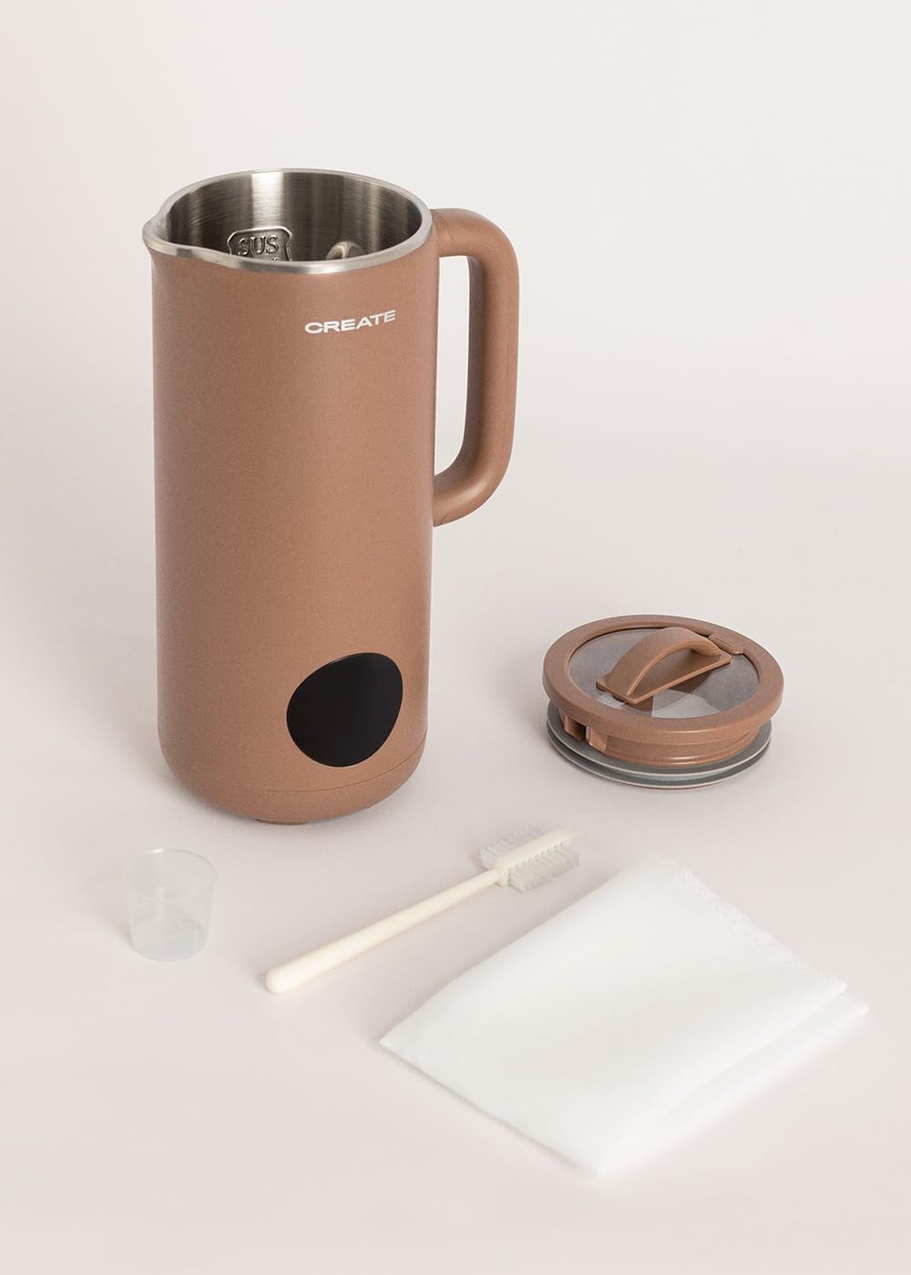 CREATE VEGAN Milk Maker / Multifunktions-Maschine für Gemüsemilch, Mokka, programmierbar bis zu 12 S