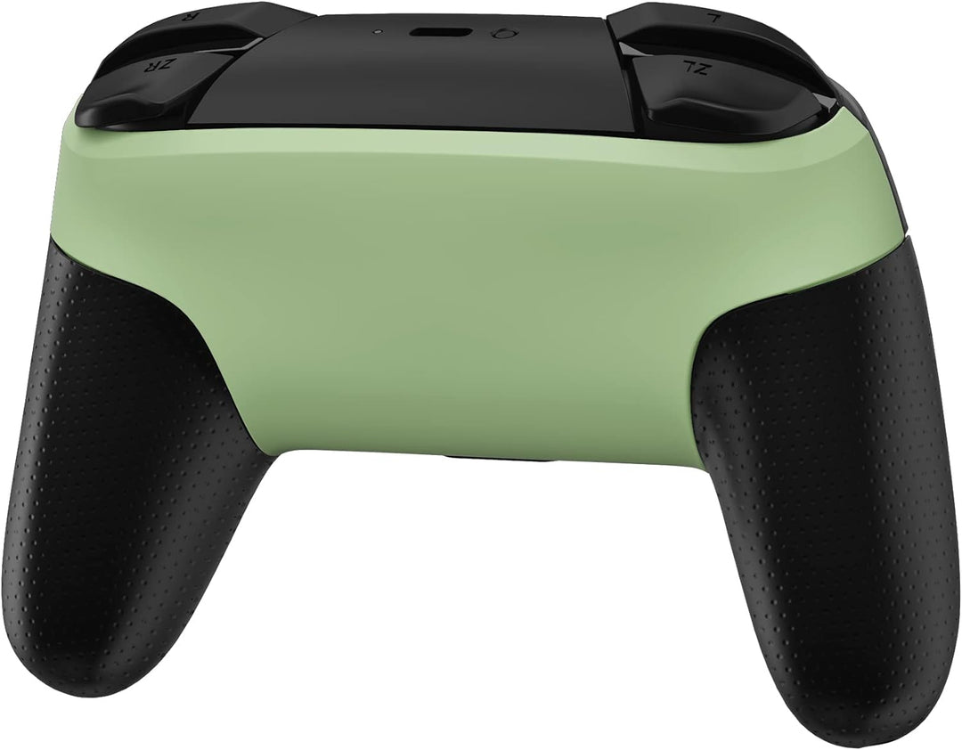 eXtremeRate Ersatz Grips Case Cover kompatibel mit Nintendo Switch Pro Controller, Custom Matt Front