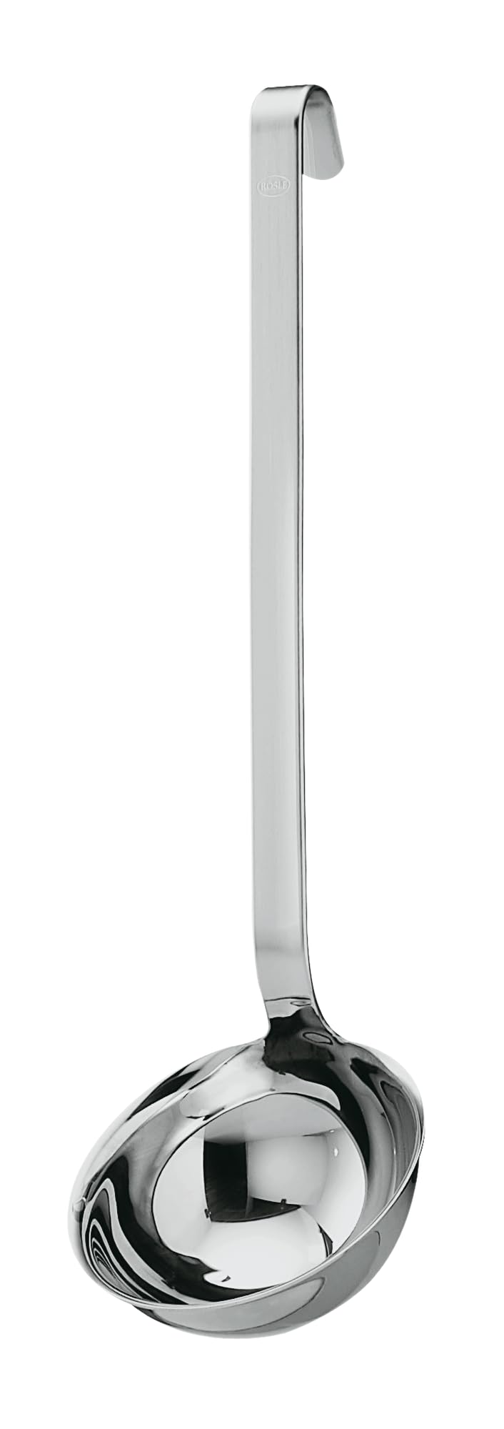 RÖSLE Haken Schöpflöffel, Hochwertige Schöpfkelle mit Hakengriff, Edelstahl 18/10, 8 cm, Spülmaschin