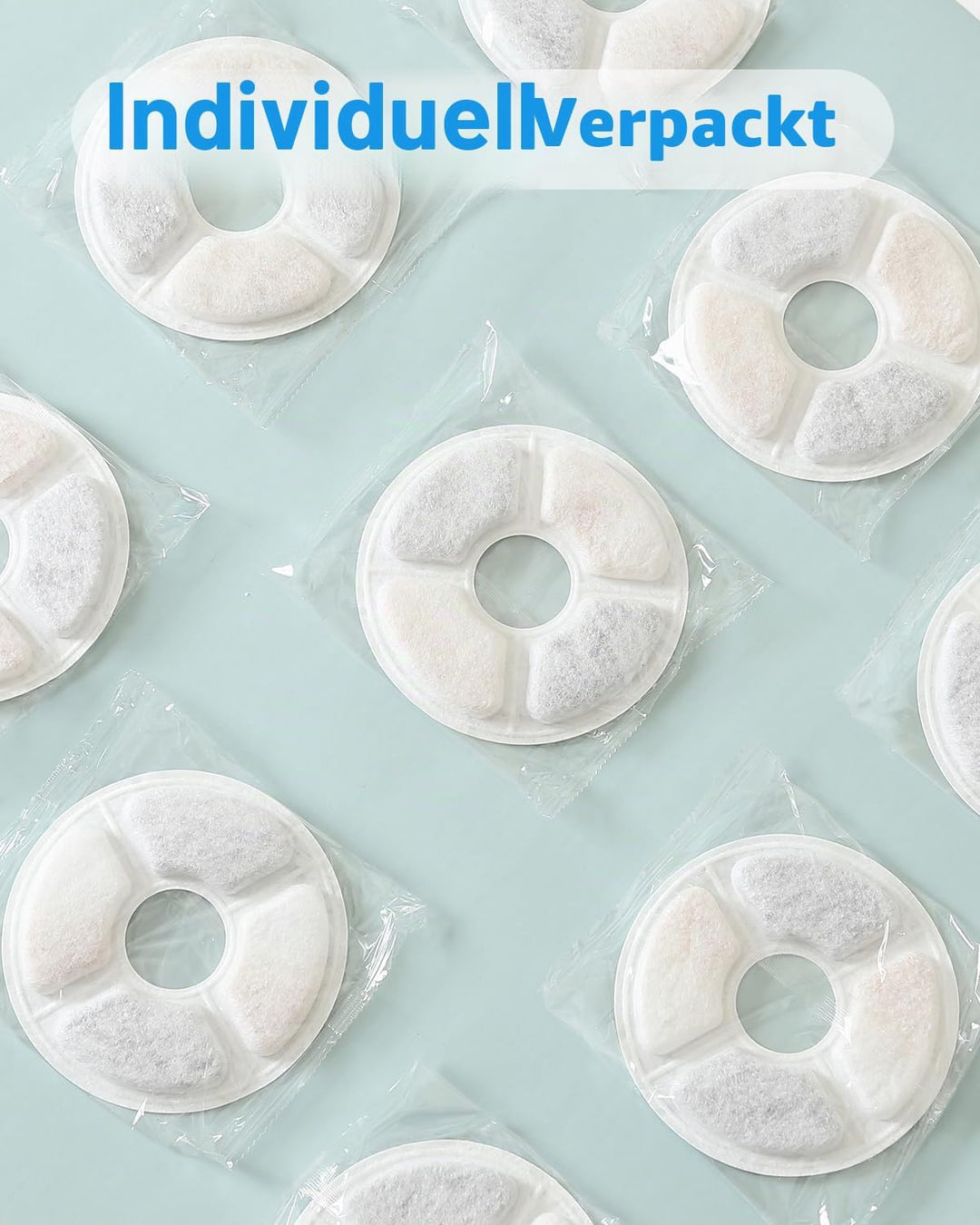 PewinGo Katzenbrunnen Filter, Trinkbrunnen Filter [12 Stück] Ersatzfilter für 2,0-2,5 L Katzenbrunne