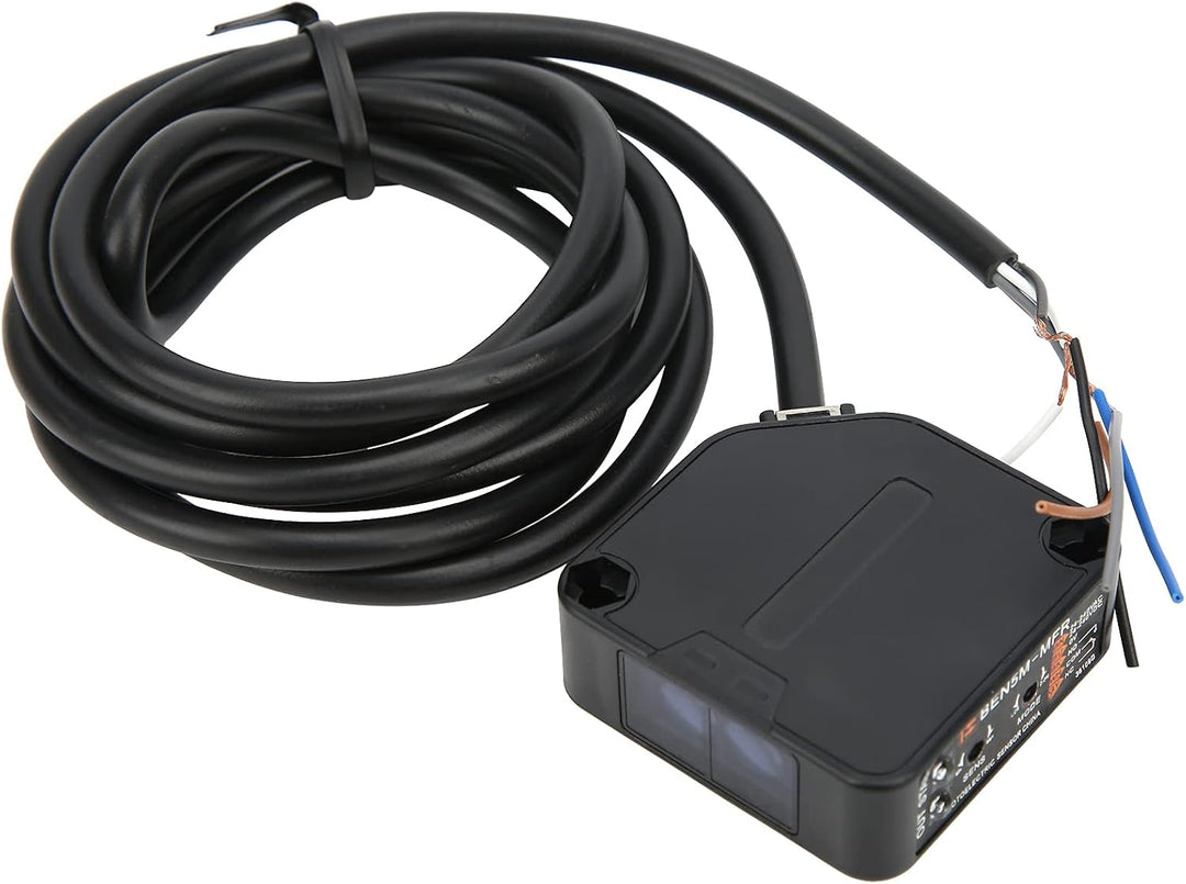 Universeller Fotoelektrischer Schaltersensor AC/DC 24–220 V, 5 Meter, Einstellbare Empfindlichkeit,