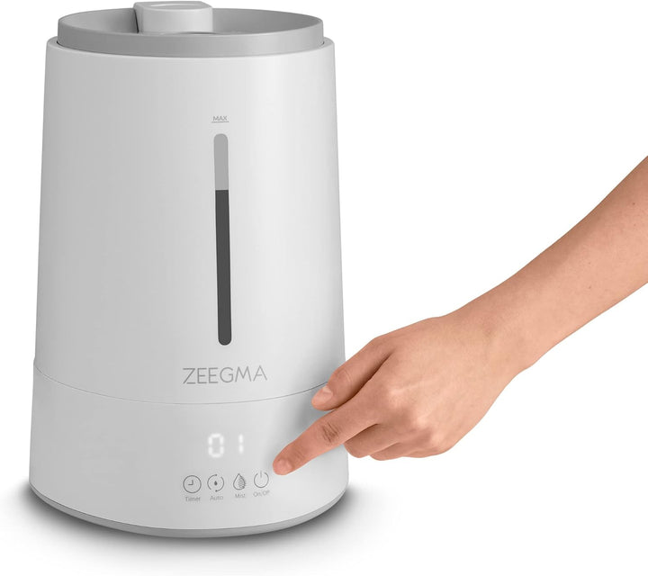ZEEGMA Vers IONI Luftbefeuchter mit Luftionisierungs- und Aromatherapie-Funktion, 260 ml/h, Hygromet