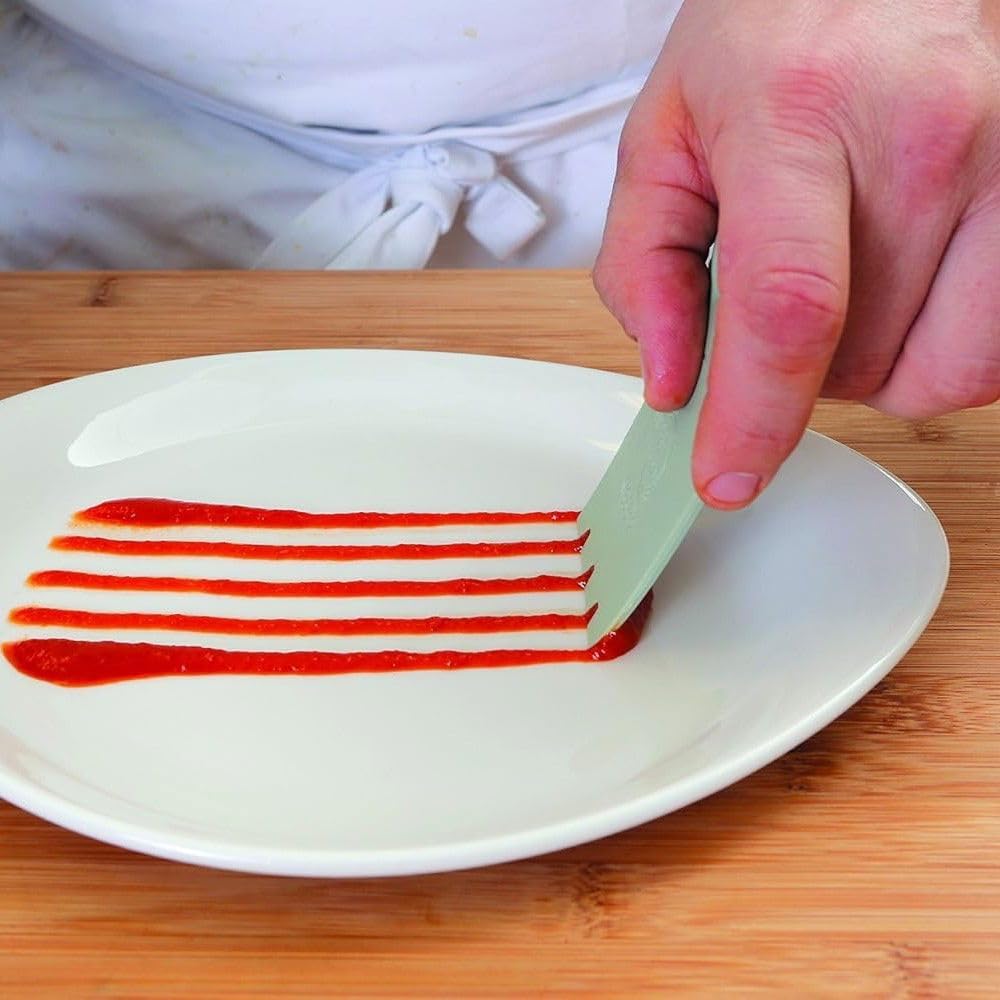 Mercer Culinary Silicone 8 Piece Plating Wedge Set, Multicolor Silikonkeil-Set, 8-teilig, Silikonkei