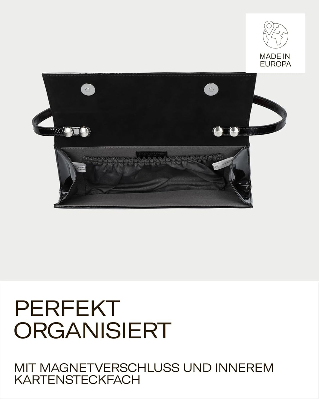 Picard Damen Abendtasche AUGURI aus Rindsleder Klein, 0 | mit Magnetverschluss | Abendtasche | Abend