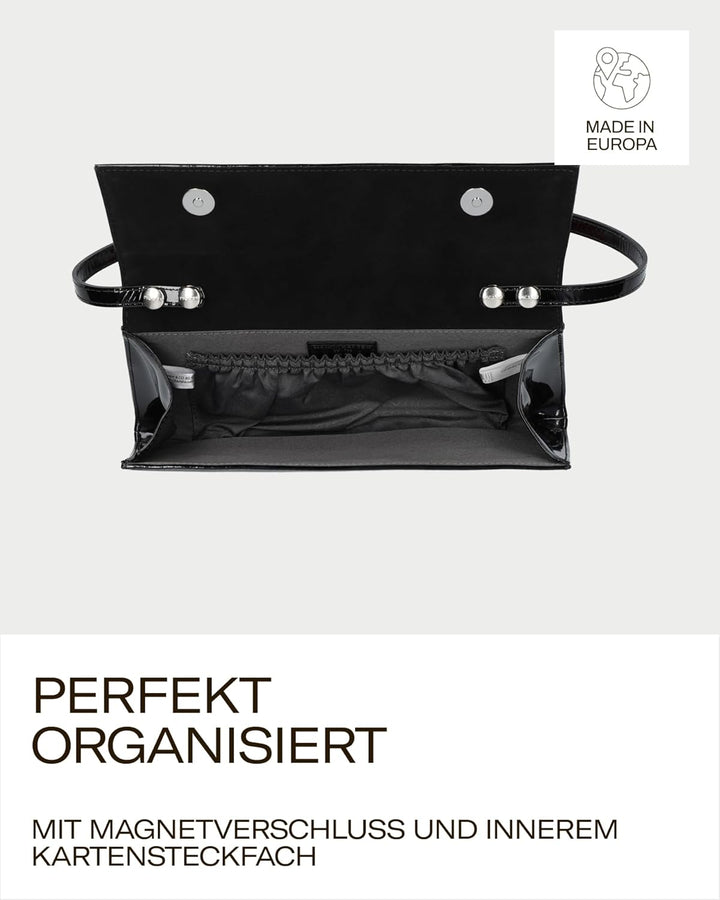 Picard Damen Abendtasche AUGURI aus Rindsleder Klein, 0 | mit Magnetverschluss | Abendtasche | Abend