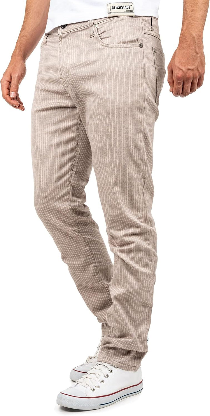 Cipo & Baxx Herren Slim Fit Hose Stoffhose im modernen Look 31W / 32L Beige - 02, 31W / 32L Beige -