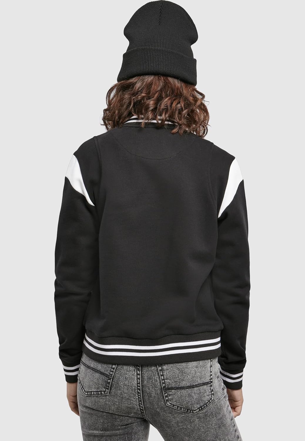 Urban Classics Ladies Jacke Ladies 2-tone College Sweatjacket, Jacke für Frauen im College Look, Grö
