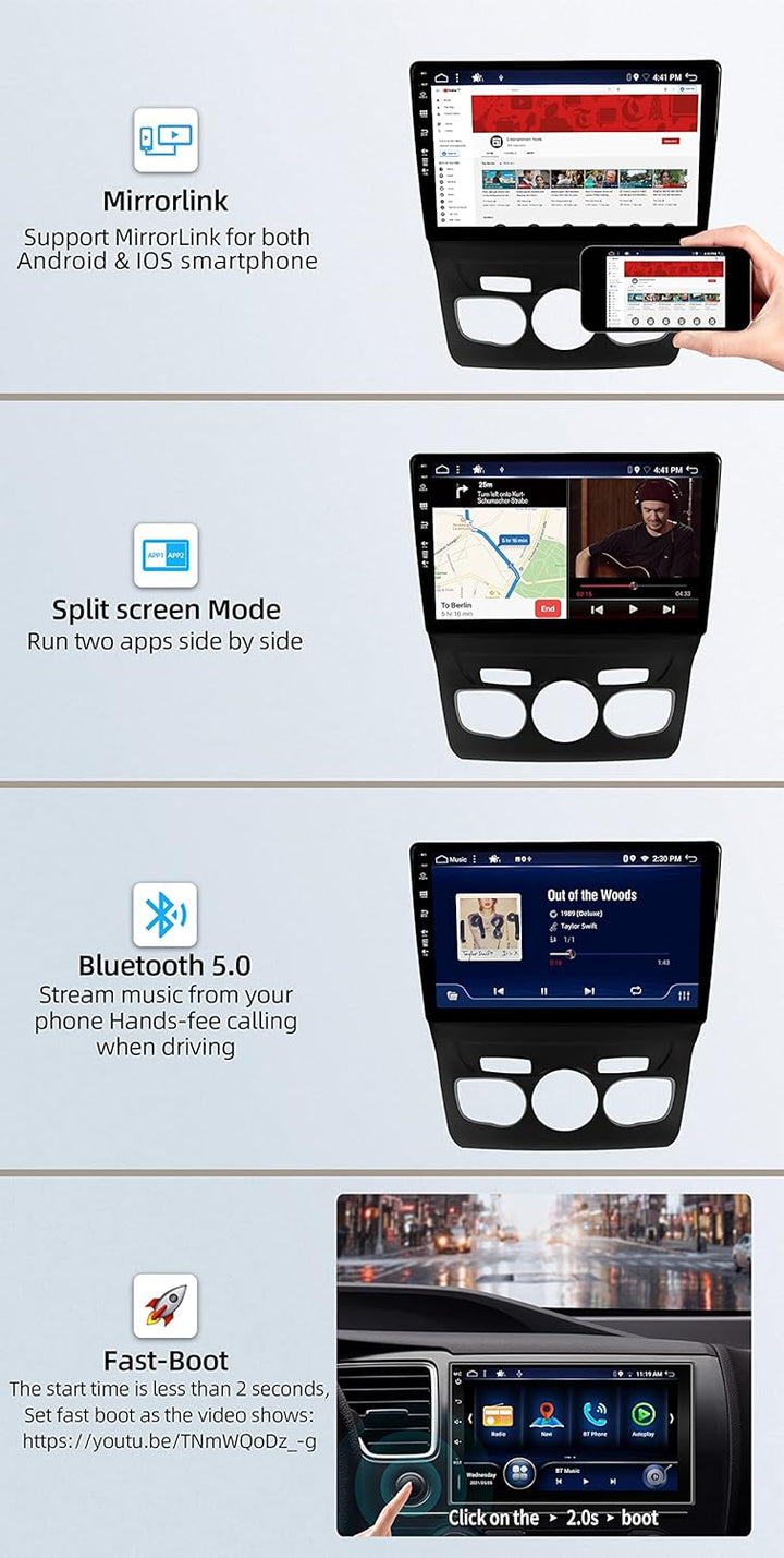 JOYX Android 13 Autoradio Passt für Citroen C4 C4L DS4 (2013-2017) - [4G+64G] -【Eingebaut DSP/Carpla