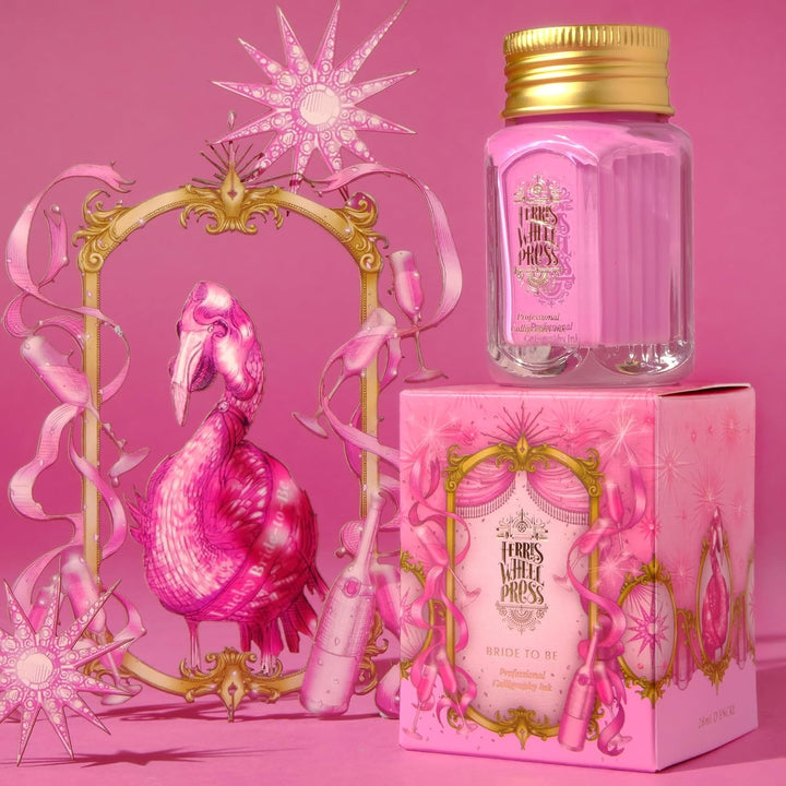 Ferris Wheel Press Calligraphy Ink | Flamingo Pink | 28ml, Flamingo Pink