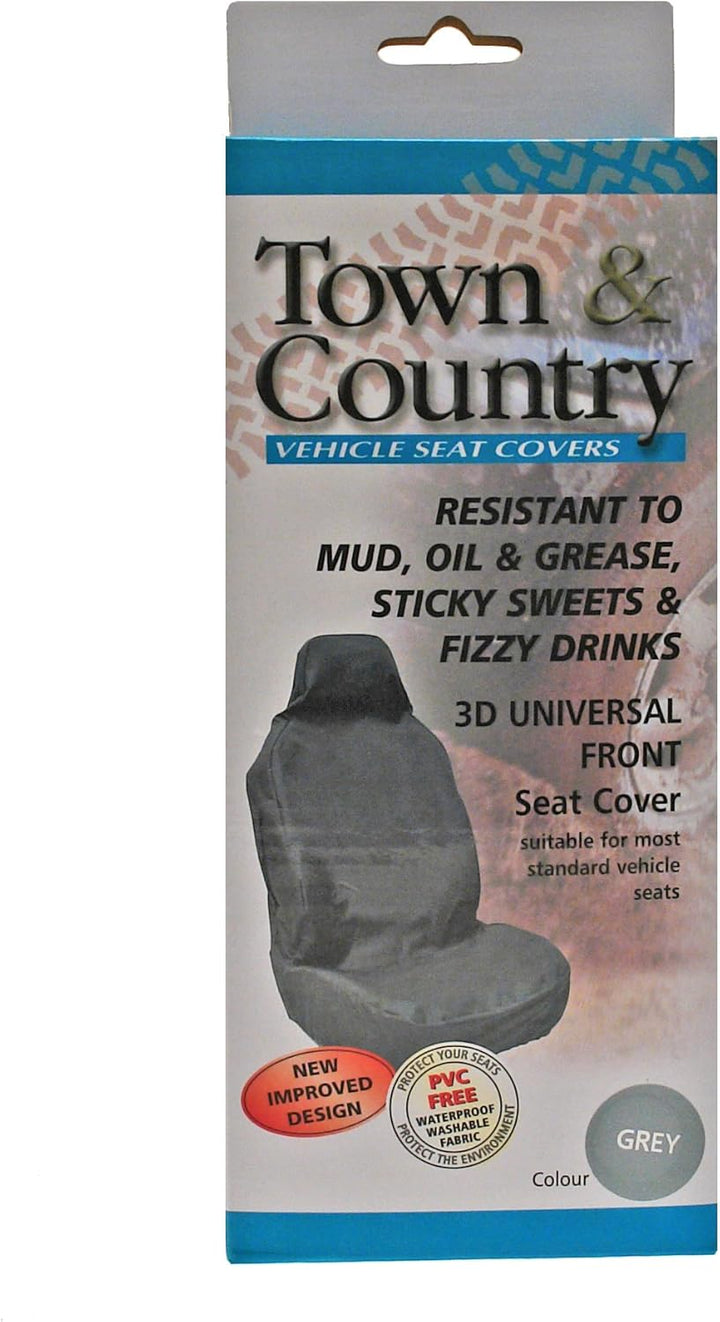 Town and Country 3D Universal-Vordersitzbezug, Grau Standard grau, Standard grau