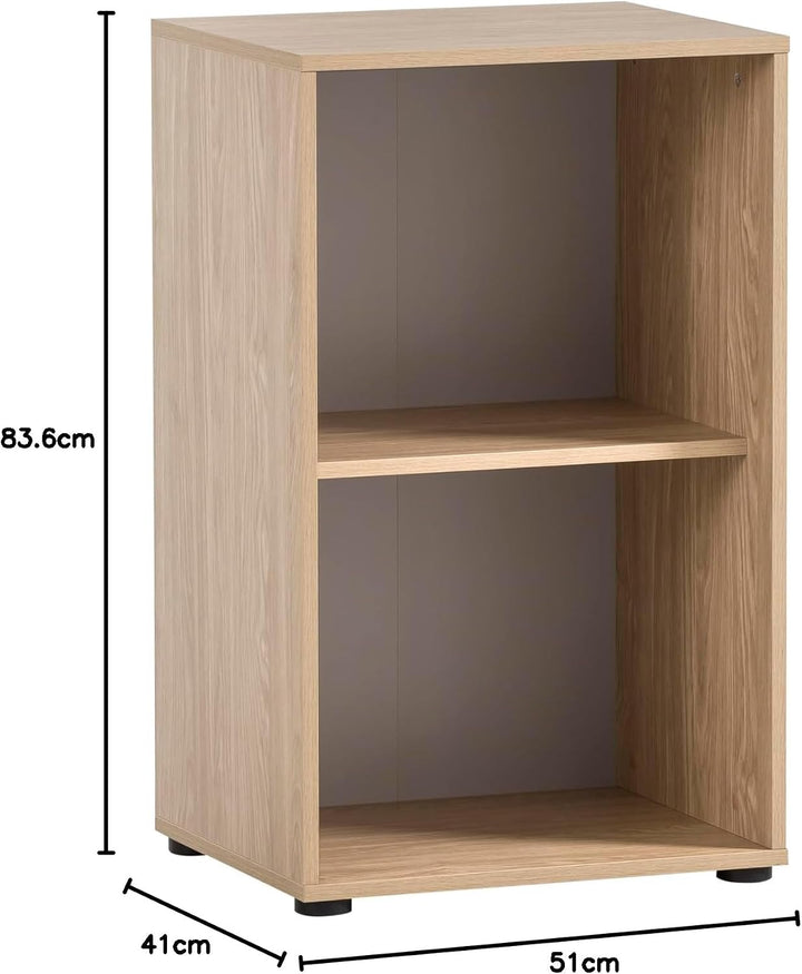 Schildmeyer Regal Antero 155776, eiche hell, 51 x 41 x 83,6 cm 2 Fächer, 2 Fächer