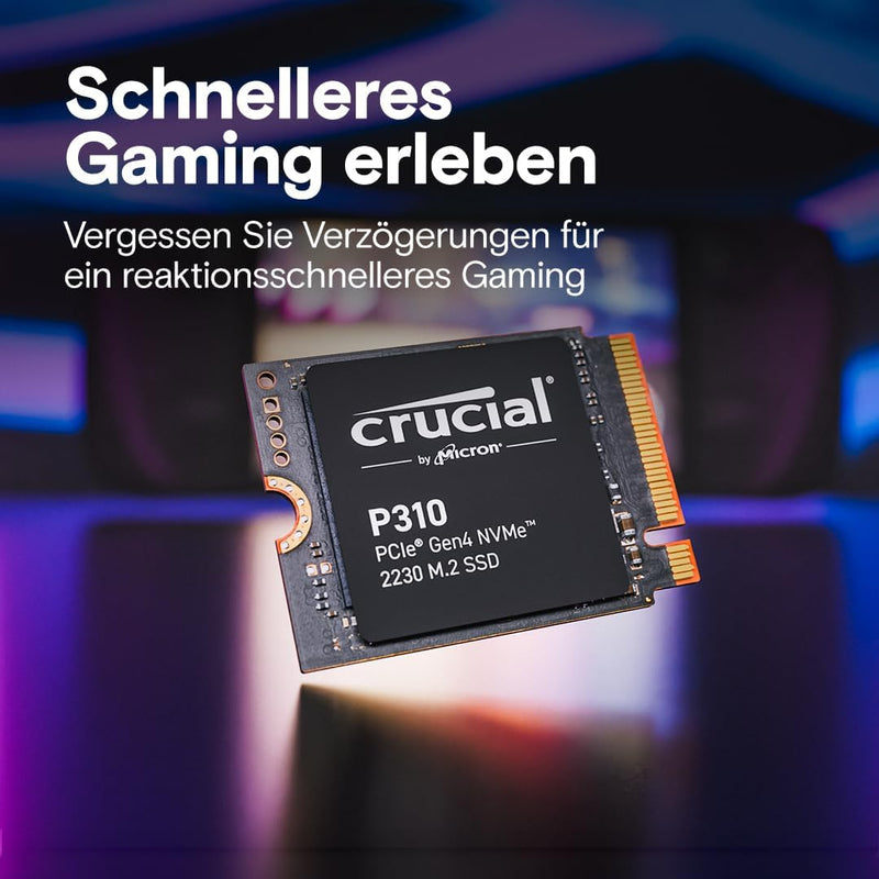 Crucial P310 SSD 1TB M.2 2230 PCIe Gen4 NVMe Interne SSD, bis 7.100 MB/s, mit Steam Deck, ASUS ROG A