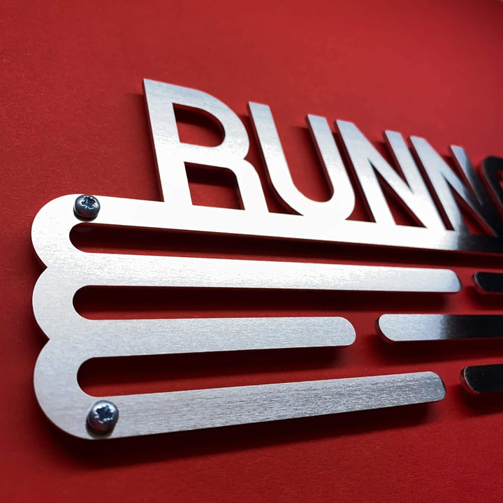 United Medals Laufmedaillenaufhänger RUNNER GIRL - Edelstahlhalter 430.0 Millimeter, 430.0 Millimete