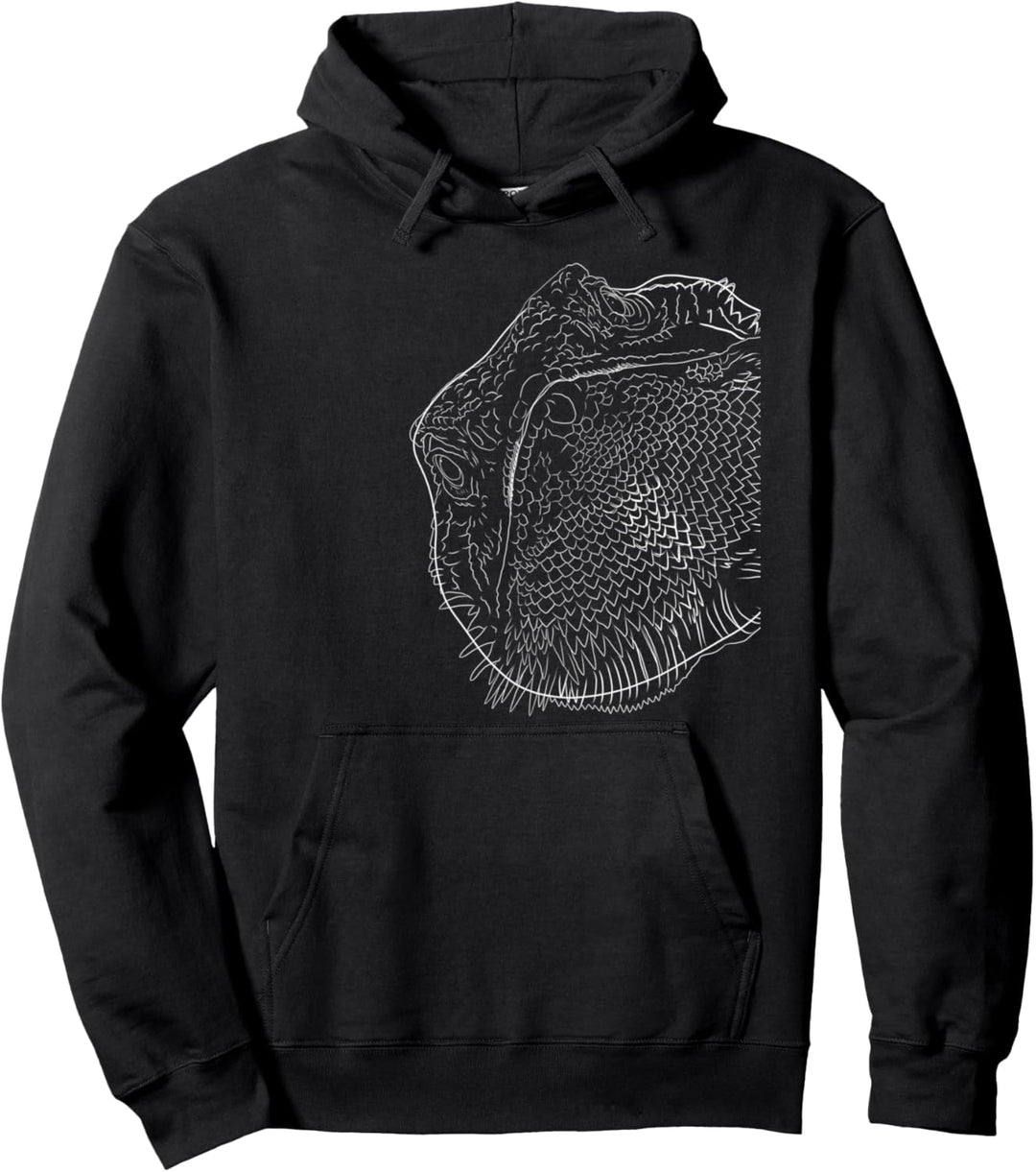 Lustiges Bartagame Pullover Hoodie