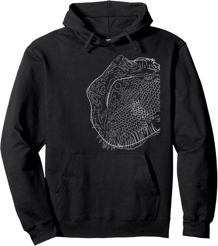 Lustiges Bartagame Pullover Hoodie