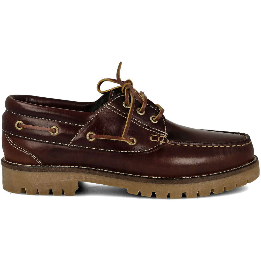 PAYMA - Herren Damen Kinder Bootsschuhe Segelschuhe Mokassins aus Seahorse Geölt Leder 3 Eye Classic