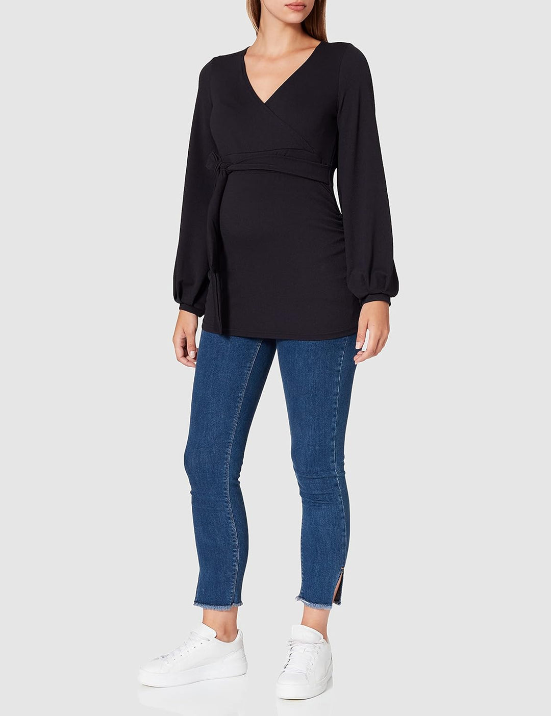 Noppies Studio Damen Top Nurs Ls Gibbon T-Shirt 34 Night Sky - P277, 34 Night Sky - P277