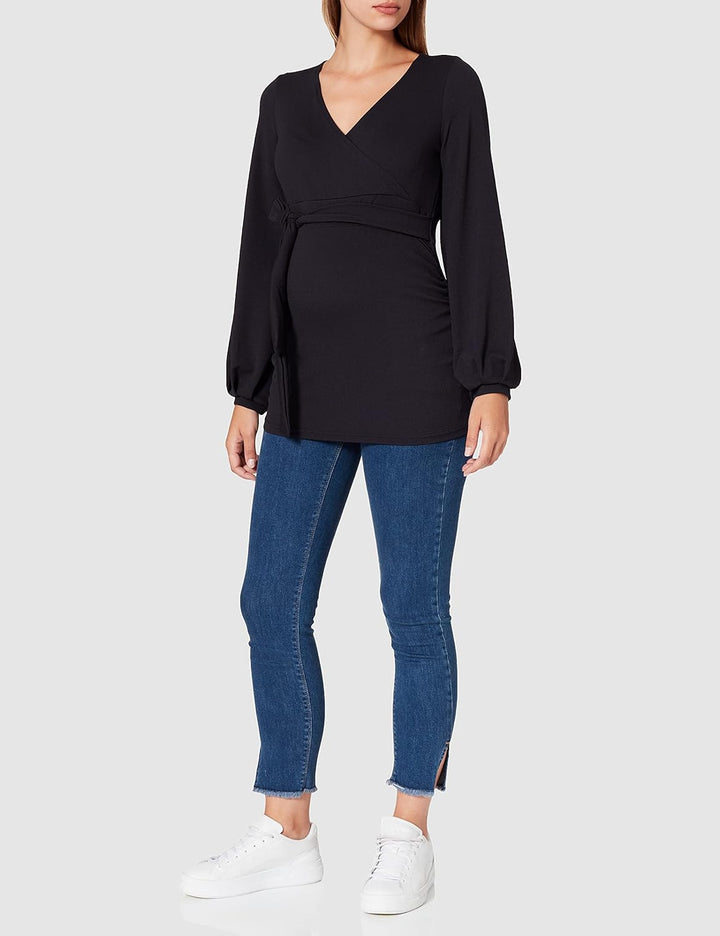 Noppies Studio Damen Top Nurs Ls Gibbon T-Shirt 34 Night Sky - P277, 34 Night Sky - P277