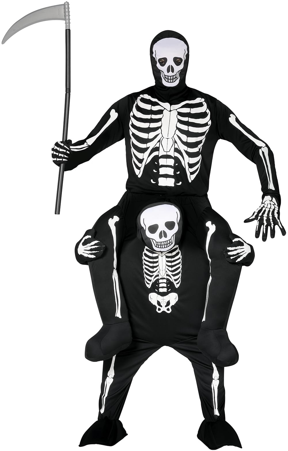 FIESTAS GUIRCA Skelett auf Skeleton Huckepack Kostüm für Erwachsene L