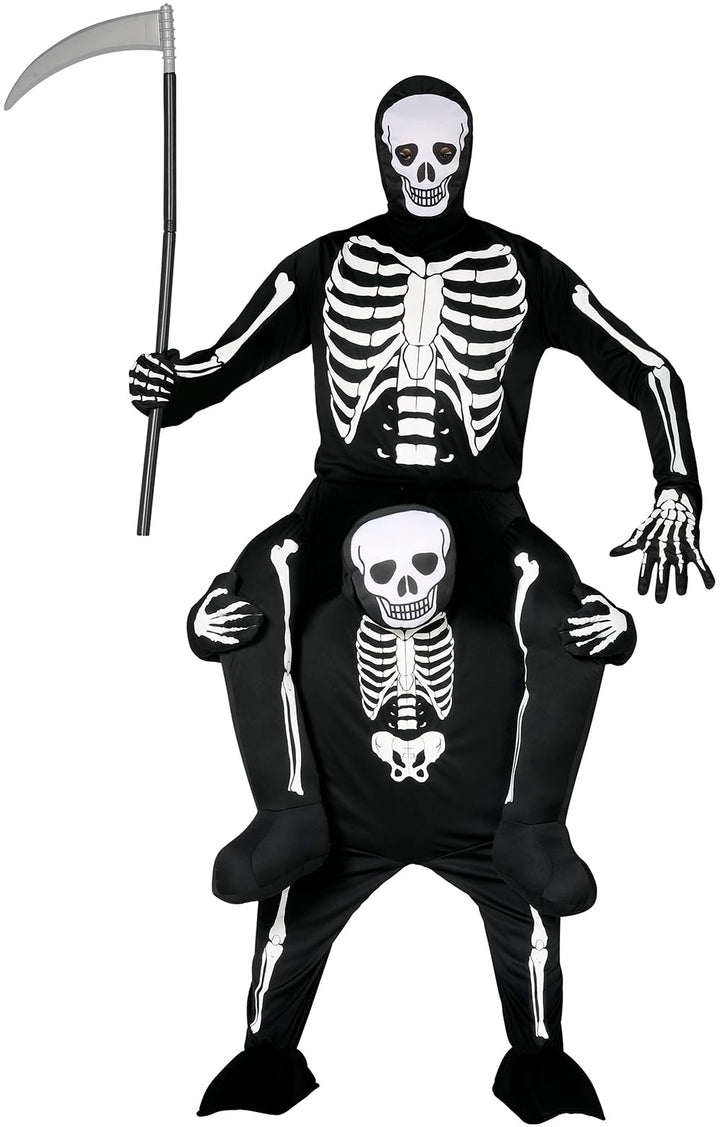 FIESTAS GUIRCA Skelett auf Skeleton Huckepack Kostüm für Erwachsene L