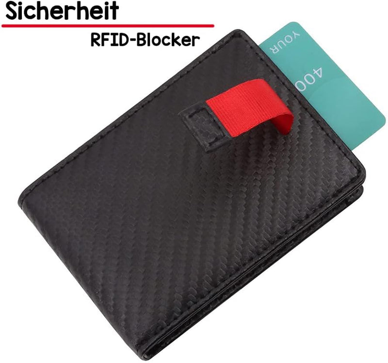 Geldbörse mit Geldklammer Geldbeutel Männer Portemonnaie Wallet Portmonaise Herren Geldtasche klein
