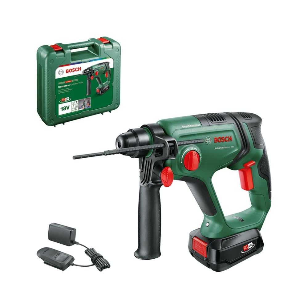 Bosch Akku-Bohrhammer UniversalHammer 18V (1x Akku 2,5 Ah; 18 Volt System; zum Bohren, Hammerbohren,