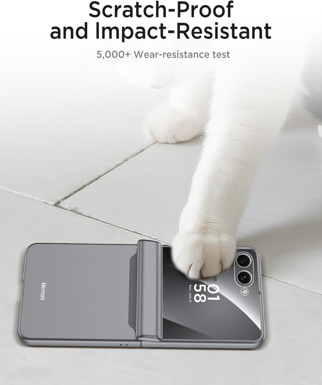 Miimall Kompatibel mit Samsung Galaxy Z Flip 7 Hülle mit Scharnierschutz Magnetischer [Externer Bild