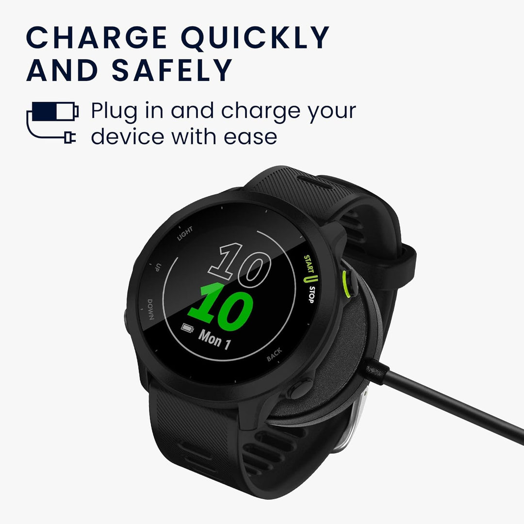 kwmobile USB Kabel Charger kompatibel mit Garmin Forerunner 55 965 955 265 255 165 / Vivoactive 5 /