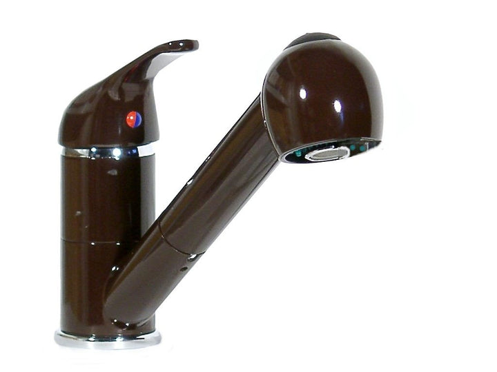Küchenarmatur Spütisch, Spüle, Armatur, Brause, Mocca