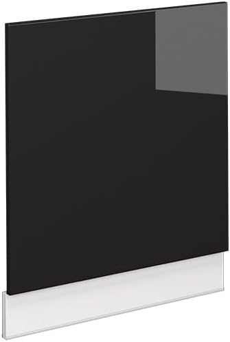 Vicco Frontblende Fame-Line, Schwarz-Eiche Hochglanz/Weiss, 60 cm ohne Arbeitsplatte Schwarz-eiche H