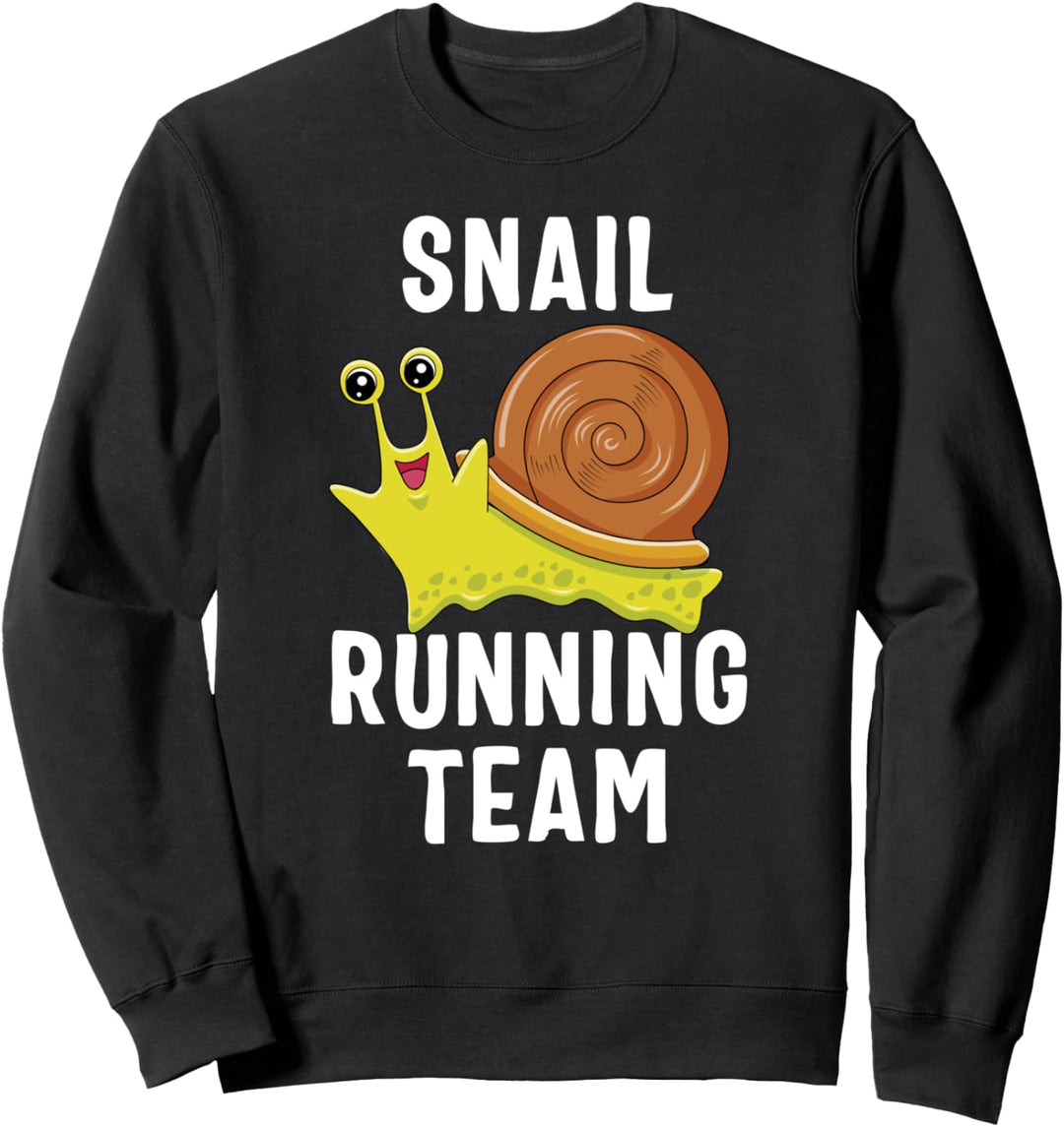 Sarcastic Snail Running Team Cute Sluggish Silhouette Sweatshirt