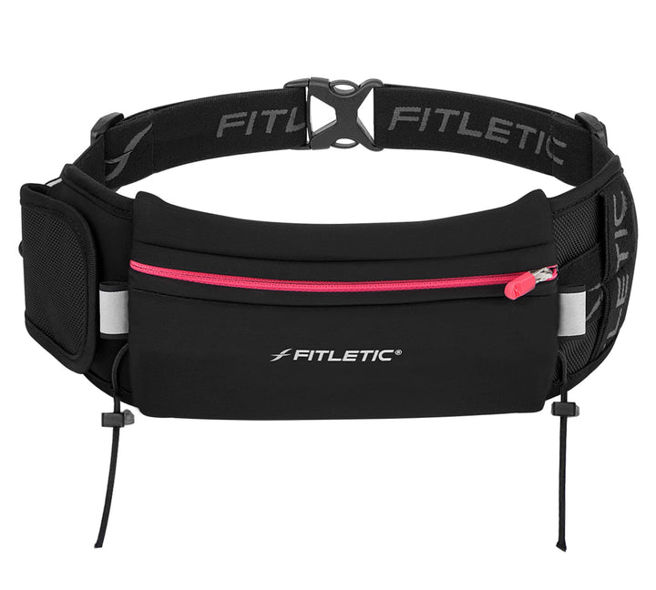 Fitletic No4 Laufgürtel Einheitsgrösse Bunt - Schwarz / Rosa, Einheitsgrösse Bunt - Schwarz / Rosa