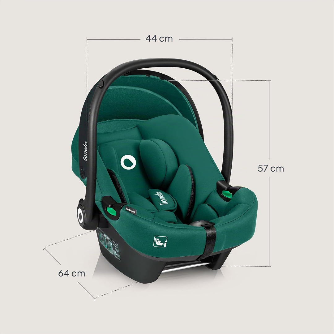 Lionelo ASTRID i-Size Baby Autositz 40-87 cm, Babyschale Gruppe 0+, Rückwärtsgerichtete Montage, 3-P