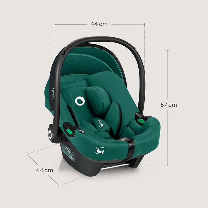 Lionelo ASTRID i-Size Baby Autositz 40-87 cm, Babyschale Gruppe 0+, Rückwärtsgerichtete Montage, 3-P