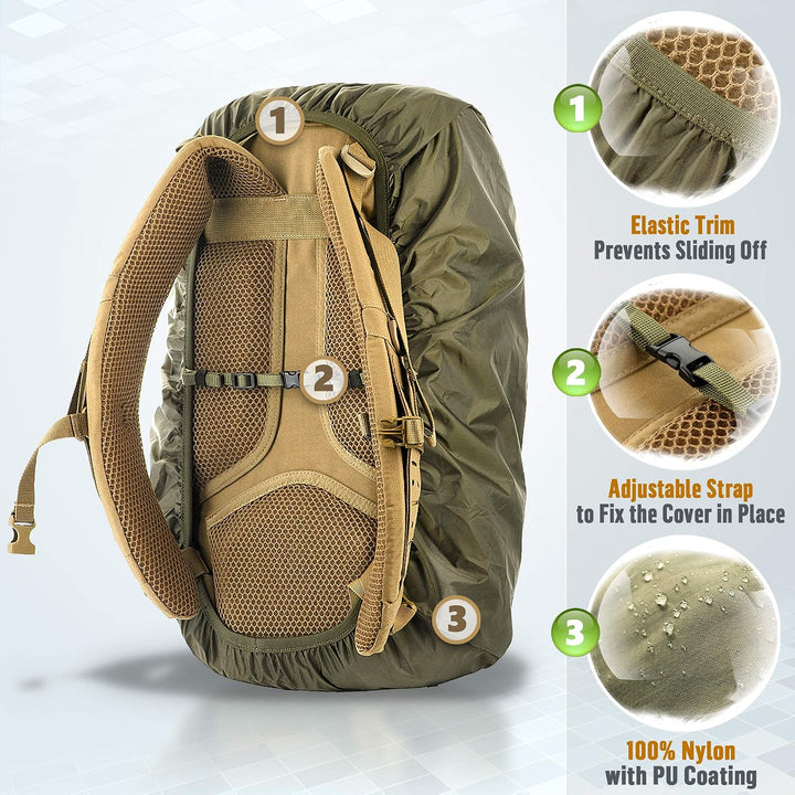 M-Tac Wasserdichter Regenschutz für Wandern, Camping, Reisen, S