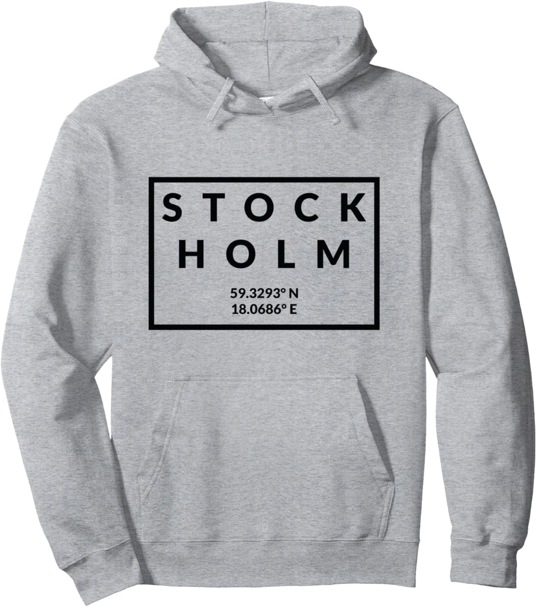 Schweden Hauptstadtkoordinaten – Stockholm Pullover Hoodie