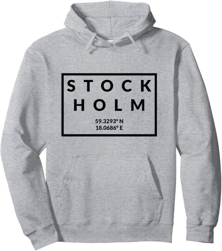 Schweden Hauptstadtkoordinaten – Stockholm Pullover Hoodie