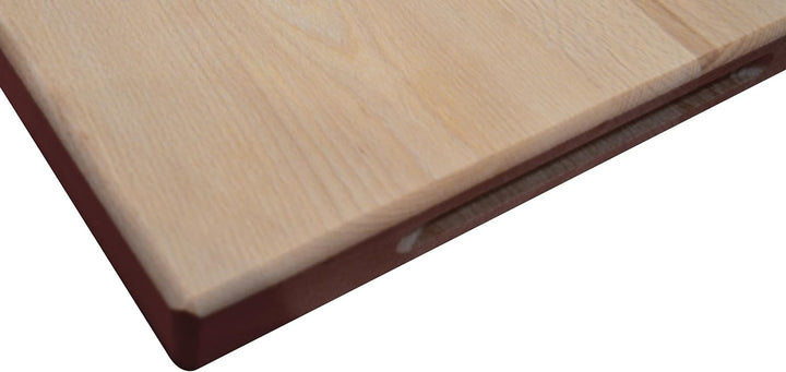 Wooden World Schneidebrett aus Eichenholz, sehr massives Holz, 39 x 52 x 4 cm