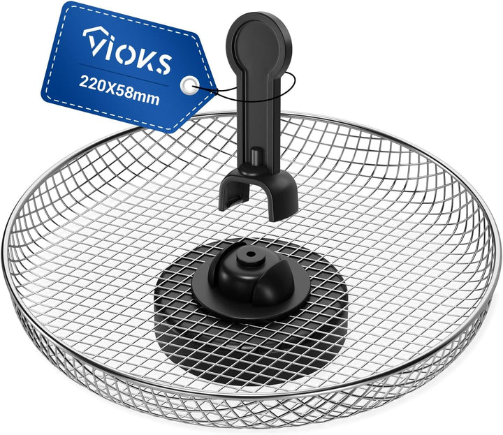 VIOKS Garkorb für Tefal Airfryer Ø220 mm Ersatz für Tefal Garkorb XA701074 XA701072 XA701070 für Hei