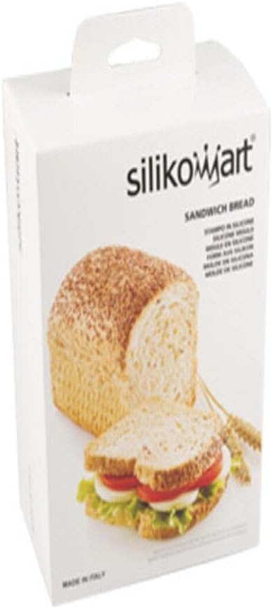 Silikomart 199652 3D-Brotbackform, Kastenform SANDWICH BREAD, SANDWICH BREAD