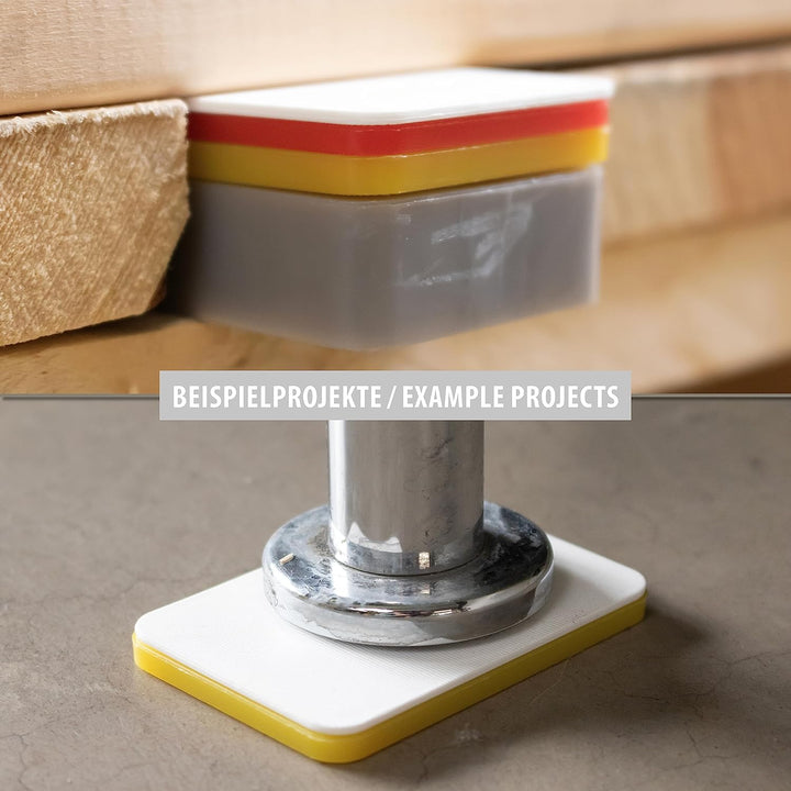 TOX Distance Allround Unterlegplatten Sortiment 160 tlg, mehrfarbige Ausgleichsplatten aus Kunststof
