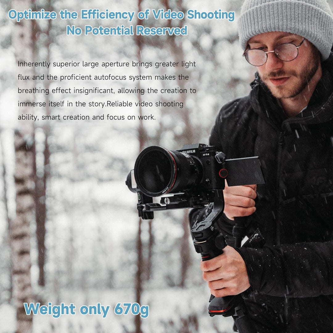 VILTROX 75mm f/1.2 XF-Objektiv für Fuji-X-Mount, F1.2 Weitwinkel-APS-C-Festbrennweitenobjektiv für F